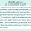 Paragraph on A Snowy Day