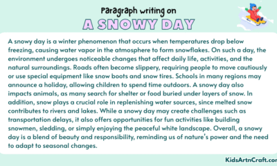 Paragraph on A Snowy Day