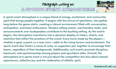 Paragraph On A Sports Event Atmosphere