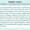 Paragraph on A Time I Forgave Someone