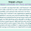 Paragraph on A Time I Stood Up For Myself
