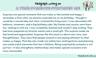 Paragraph on A Time Someone Surprised Me