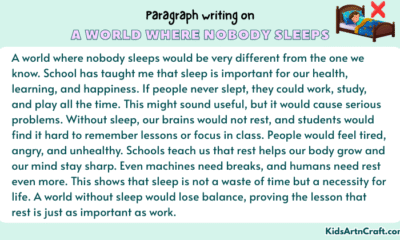 Paragraph on A World Where Nobody Sleeps
