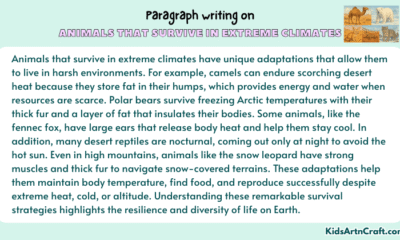 Paragraph on Animals That Survive in Extreme Climates