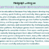 Paragraph on Are Video Games Educational?