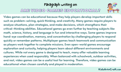 Paragraph on Are Video Games Educational?