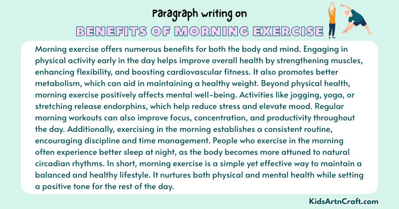 Expository Paragraph on the Benefits of Morning Exercise (Explains with Facts)
