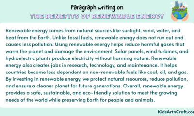 Paragraph on The Benefits Of Renewable Energy