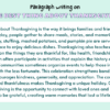 Paragraph on The Best Thing About Thanksgiving