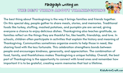 Paragraph on The Best Thing About Thanksgiving