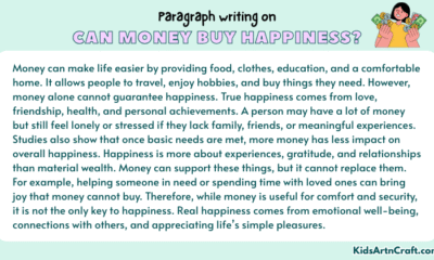 Paragraph on Can Money Buy Happiness?