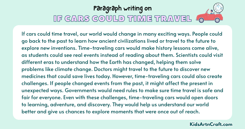 Expository Paragraph on If Cars Could Time Travel (Explains with Facts)