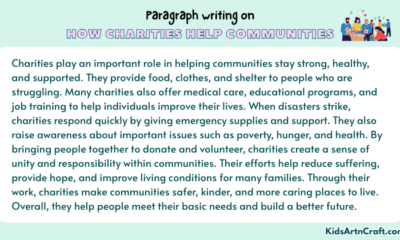 Paragraph on How Charities Help Communities