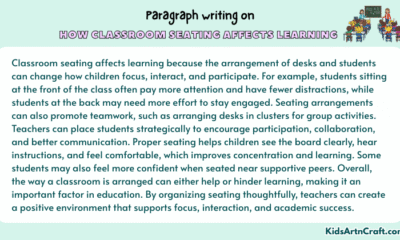 Paragraph on How Classroom Seating Affects Learning