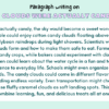 Paragraph on If Clouds Were Actually Candy