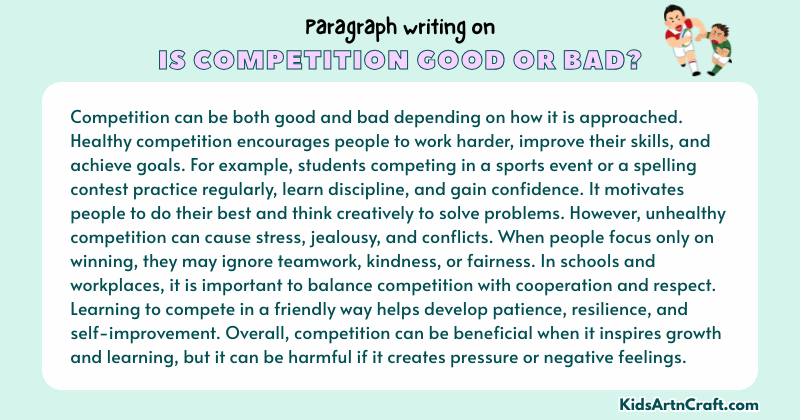 Expository Paragraph on Is Competition Good Or Bad? (Explains with Facts)