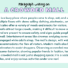 Paragraph on A Crowded Mall