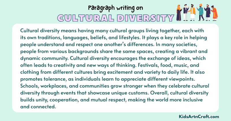 Expository Paragraph on Cultural Diversity (Explains with Facts)
