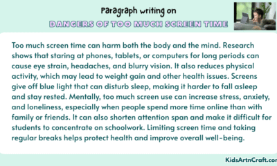 Paragraph on Dangers of Too Much Screen Time