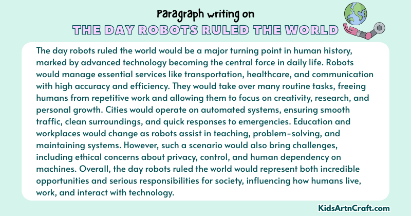Expository Paragraph on The Day Robots Ruled the World (Explains with Facts)