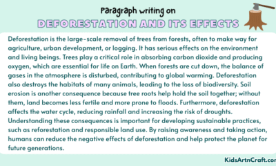 Paragraph on Deforestation and Its Effects