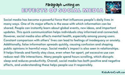 Paragraph on Effects of Social Media