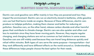 Paragraph On Electric Cars vs. Gasoline Cars