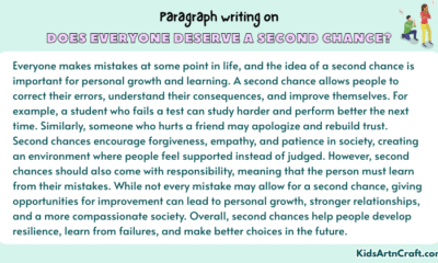 Paragraph on Does Everyone Deserve A Second Chance?