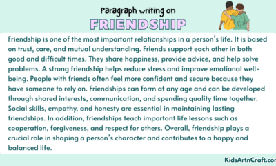 Paragraph on Friendship