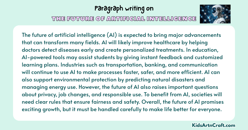 Expository Paragraph on The Future of Artificial Intelligence (Explains with Facts)