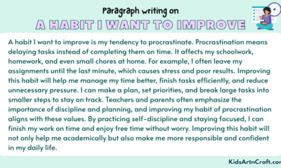 Paragraph on A Habit I Want To Improve