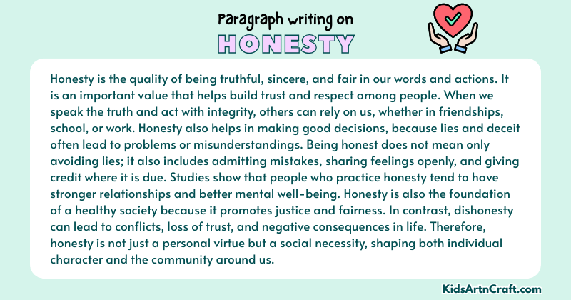 Expository Paragraph on Honesty (Explains with Facts)