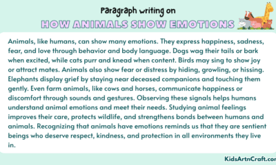 Paragraph on How Animals Show Emotions