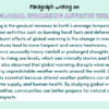 Paragraph on How Global Warming Affects Weather