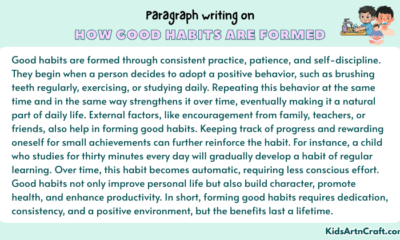 Paragraph on How Good Habits Are Formed