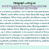 Paragraph on How Plastic Pollution Can Be Reduced At Home