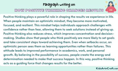 Paragraph on How Positive Thinking Changes Results