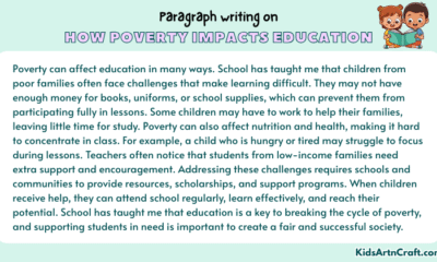 Paragraph on How Poverty Impacts Education