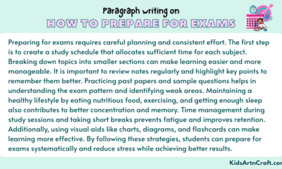 Paragraph on How to Prepare for Exams