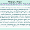 Paragraph on How Rainbows Form