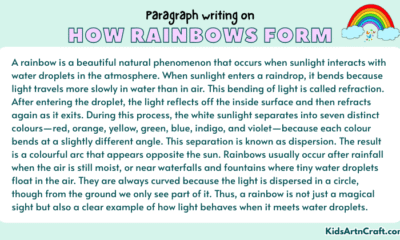 Paragraph on How Rainbows Form