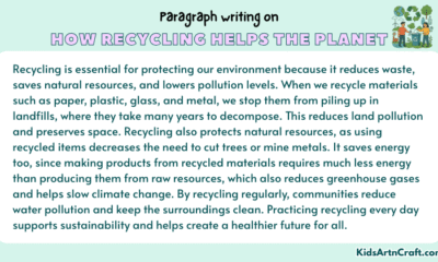 Paragraph on How Recycling Helps the Planet
