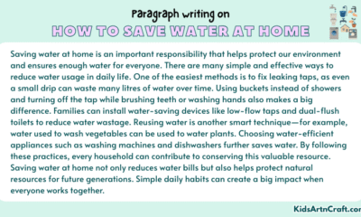 Paragraph on How To Save Water At Home