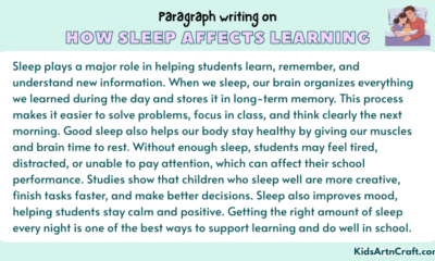 Paragraph on How Sleep Affects Learning