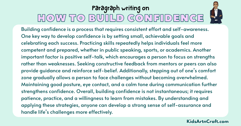 Expository Paragraph on How to Build Confidence (Explains with Facts)