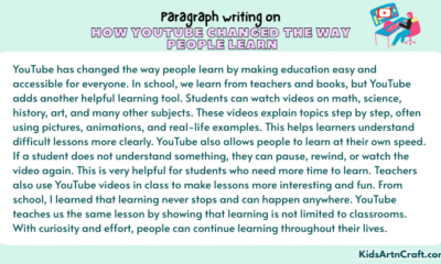 Paragraph on How YouTube Changed The Way People Learn