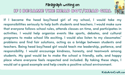 Paragraph on If I Became the Head Boy/Head Girl