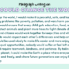 Paragraph on If I Could Change the World