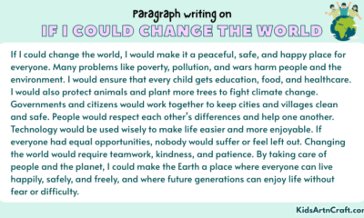 Paragraph on If I Could Change the World