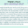 Paragraph on If I Could Fly